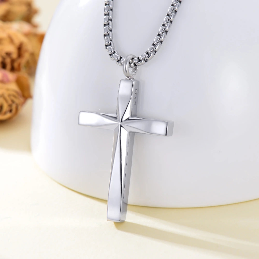 Eternal Light Cross - Sterling Silver
