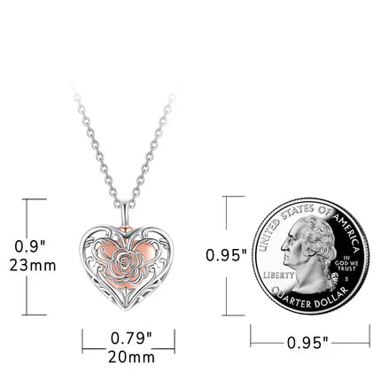 Eternal Rose Butterfly - Sterling Silver