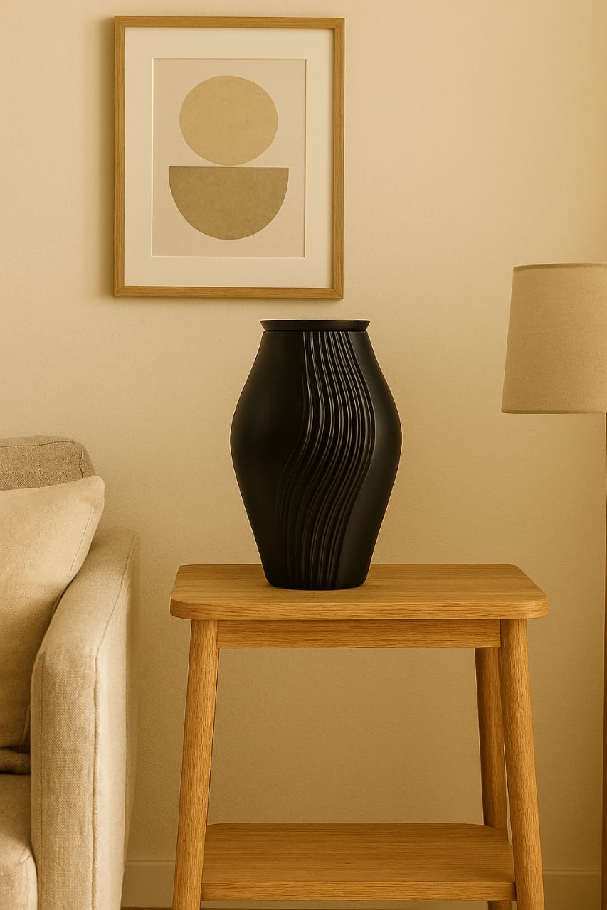 Midnight Ripple Urn