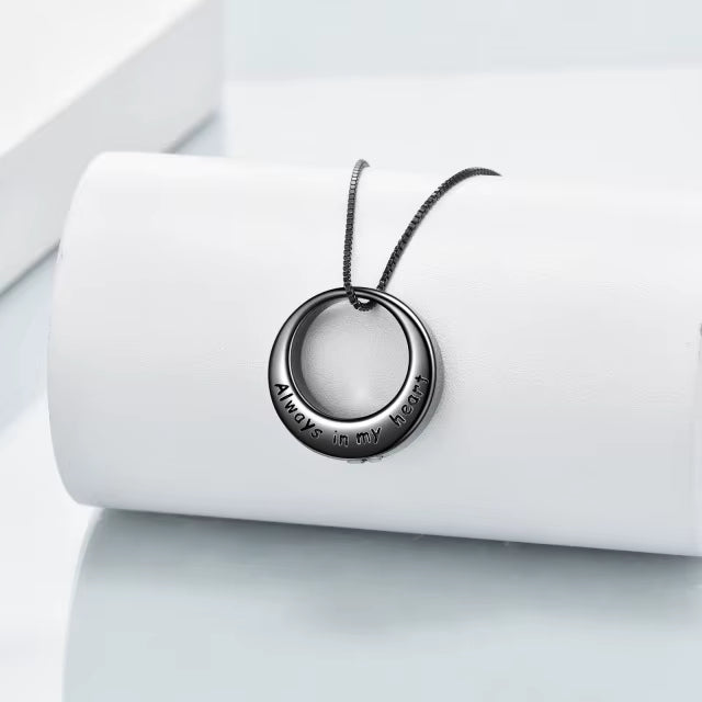 Circle of Eternity Memorial Urn Necklace - Sterling Silver