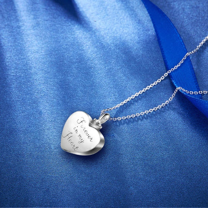 Sapphire Heart Ashes - Sterling Silver