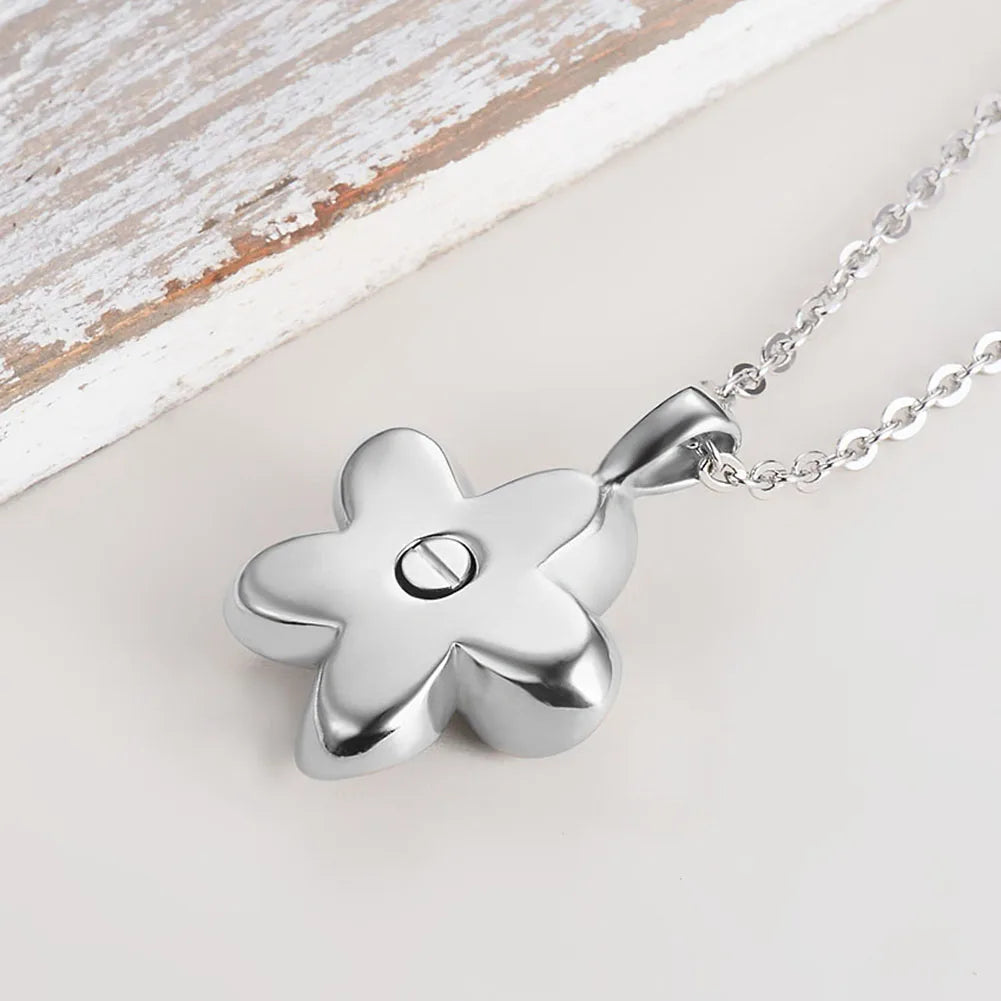 Plumeria Keepsake Necklace - Sterling Silver