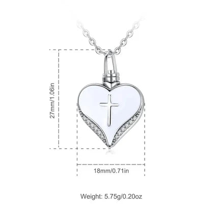 Crossed Heart - Sterling Silver