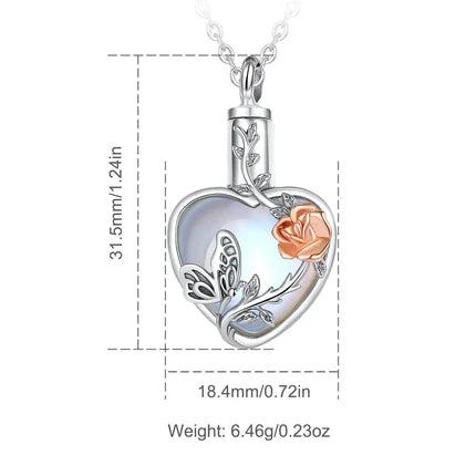 Rosewing Ashes Locket - Sterling Silver