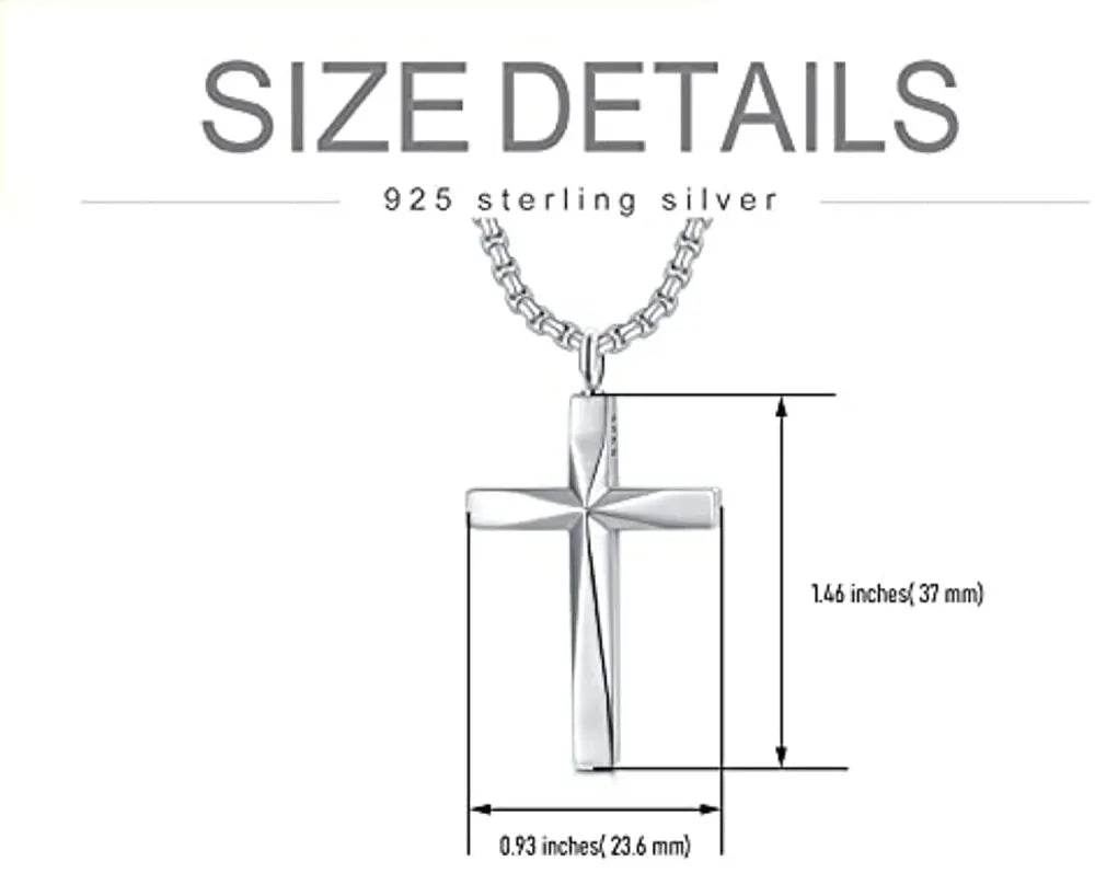 Eternal Light Cross - Sterling Silver