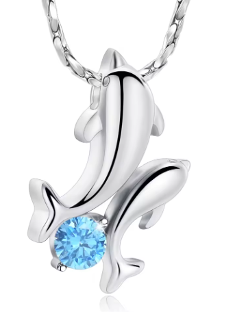 Aqua Soul Dolphin Ash Pendant