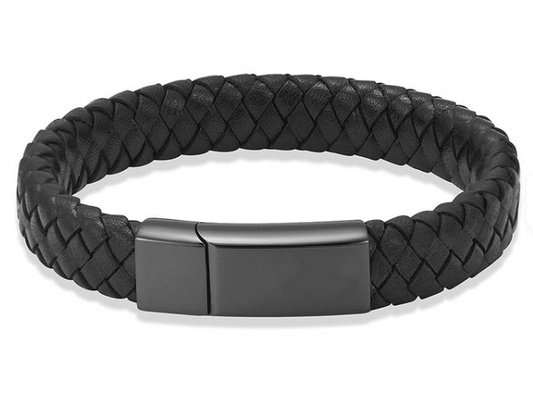 The Guardian Braided Leather Urn Bracelet