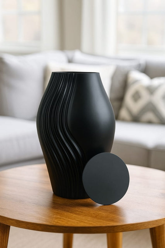 Midnight Ripple Urn