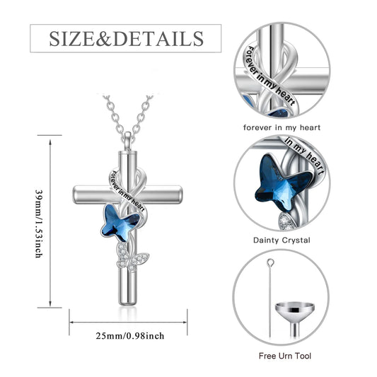 Silver Haven Ashes Necklace - Sterling Silver