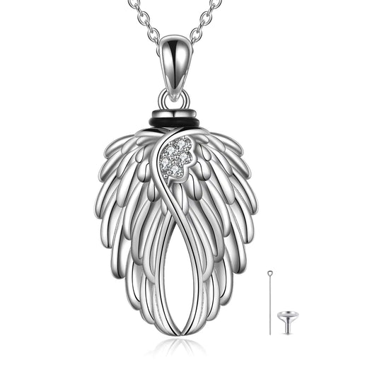 Guardian Angel Ash Necklace - Sterling Silver