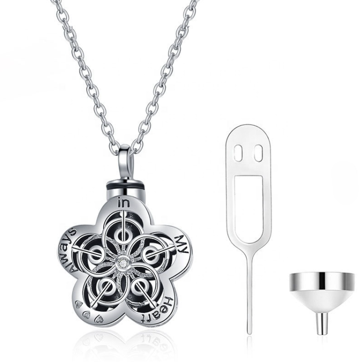 Forever in My Heart Petal Necklace – Sterling Silver