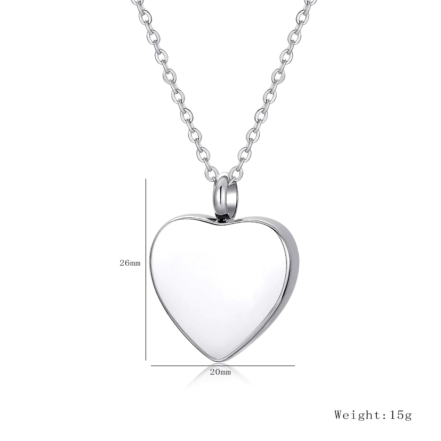 Classic Heart Ash Pendant
