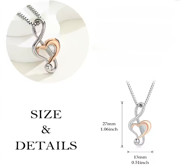 Eternal Harmony Heart Ash Pendant