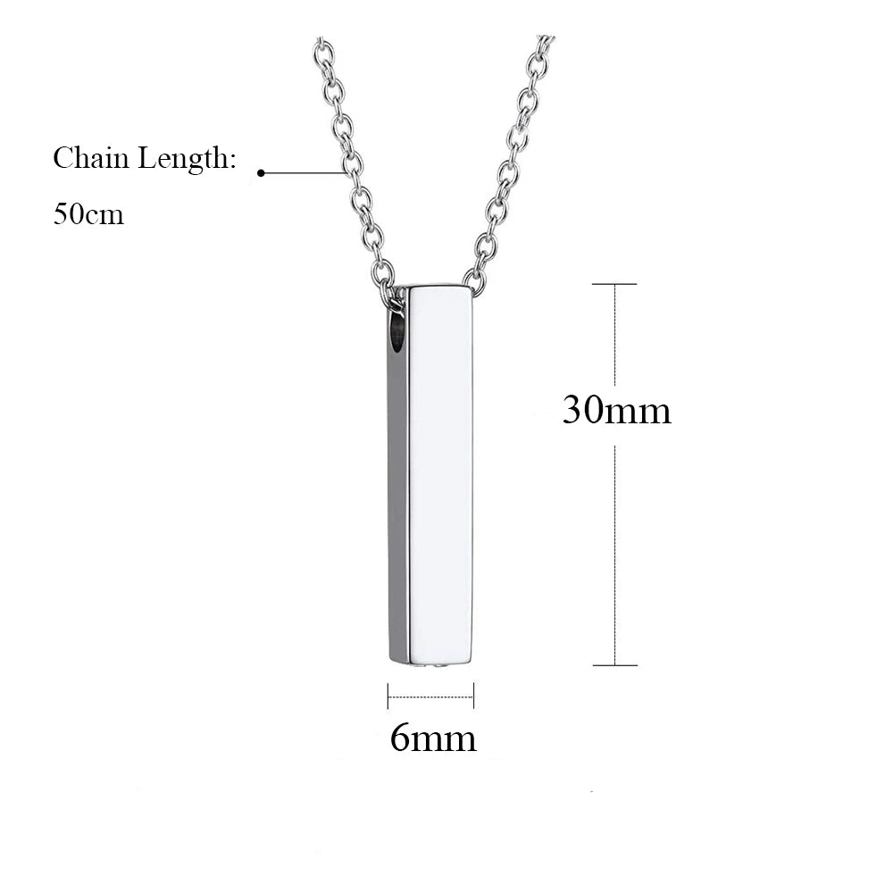 Everlasting Tribute Bar Pendant